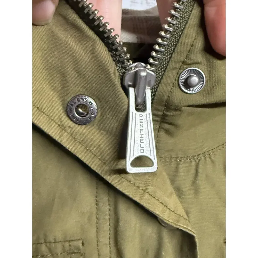 Penfield Parka Jacket Women XS Green Kasson 60/40 Mountain Hood Lined Outdoor